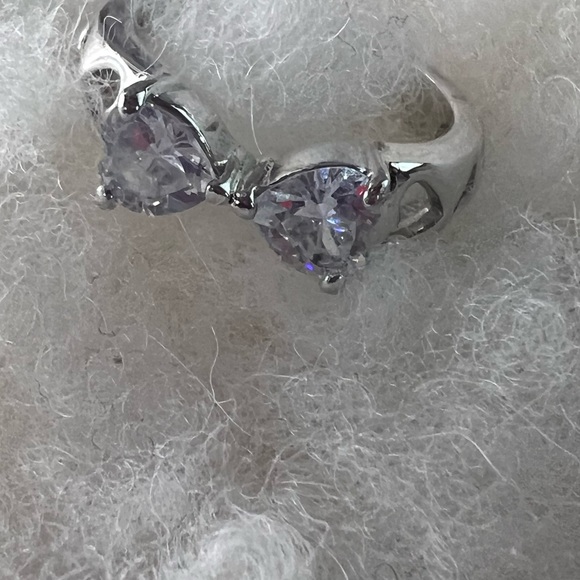 New I set Heart ❤️ 3 💍 Ring  together size 7 - Picture 3 of 9